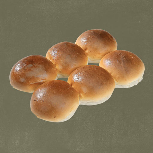 Afbeelding van 6 ronde broodjes