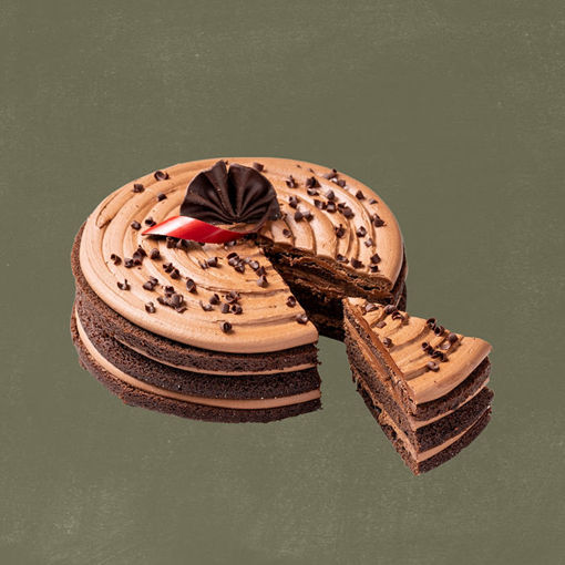 Afbeelding van Chocolade taart (chocoholic) voorgesn. in 12